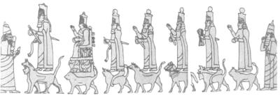 Изображения богов Ассирии