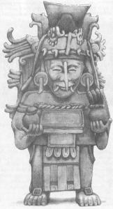 Скульптурное изображение бога Чака